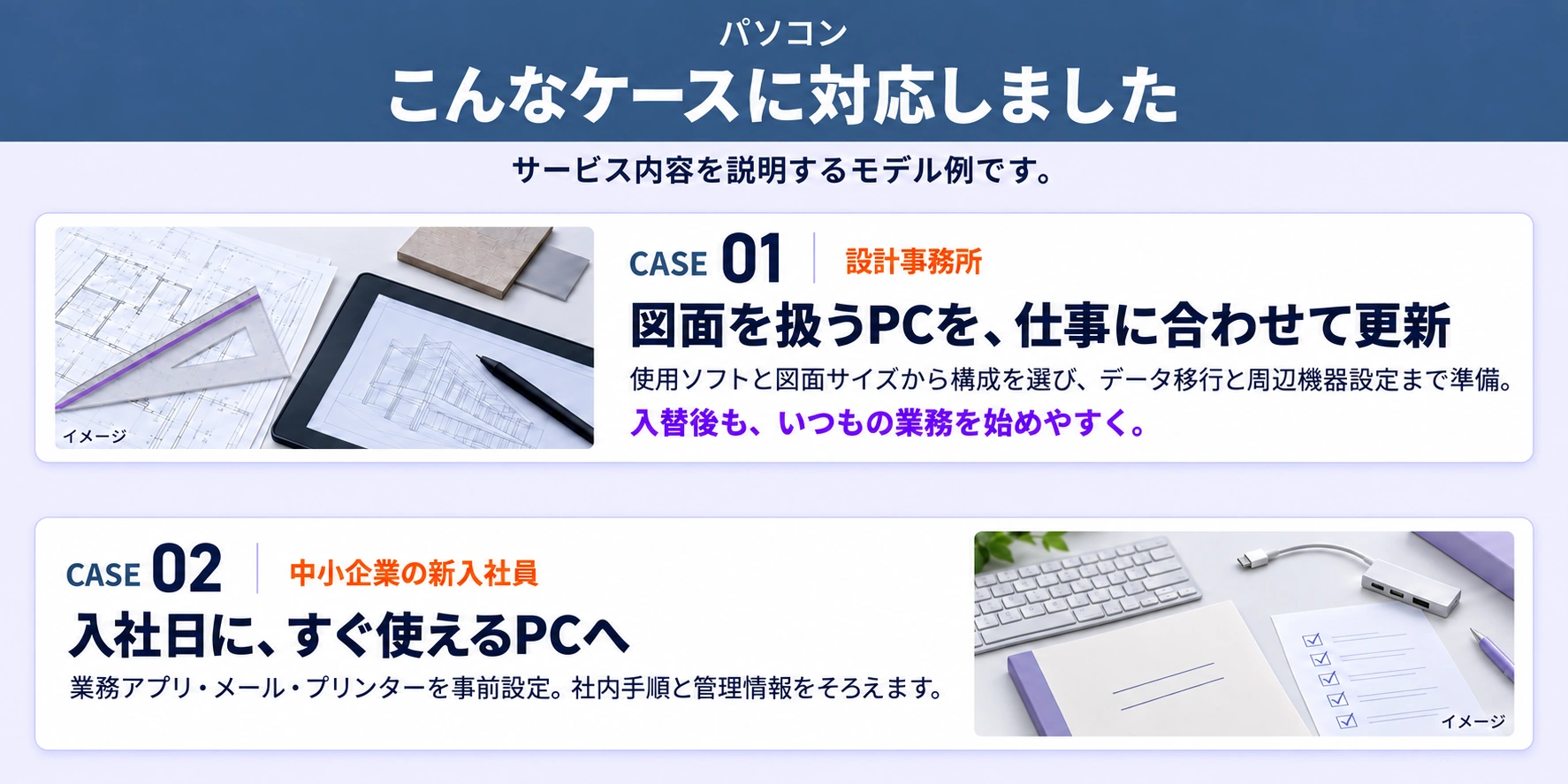 対応内容のイメージ